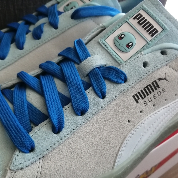 Pokemon X Puma Suede Squirtle Size 8.5 Men's U.S. New With Box. Limited Edition. - Picture 12 of 14